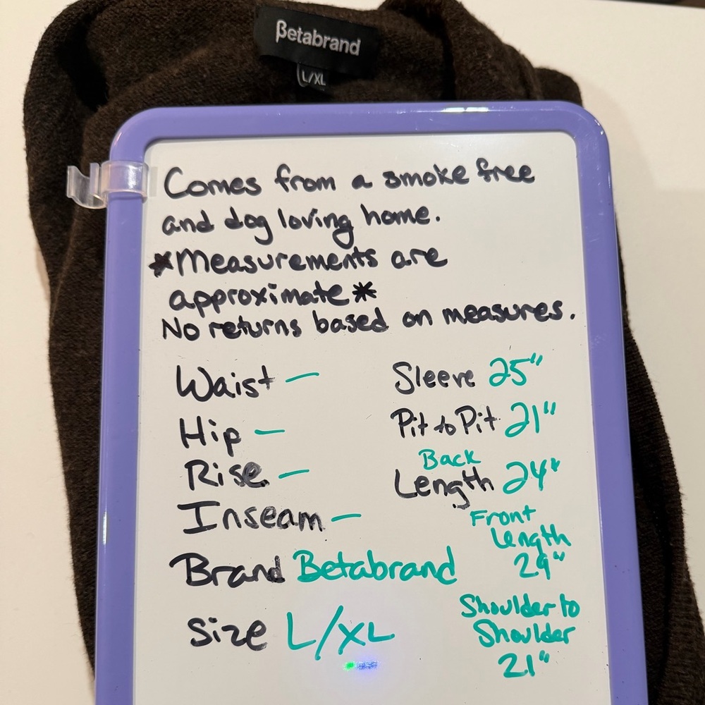 Betabrand Brown V-Neck Sweater - Picture 10 of 10